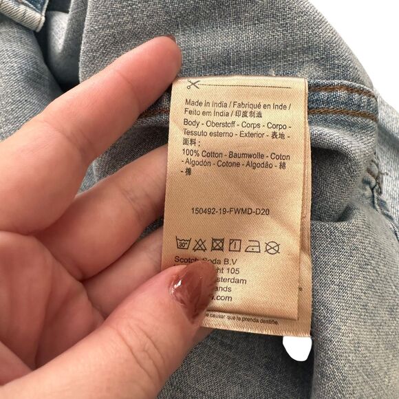 SCOTCH & SODA‎ The Western by Ams Blauw Button Down Shirt Medium - Picture 4 of 4